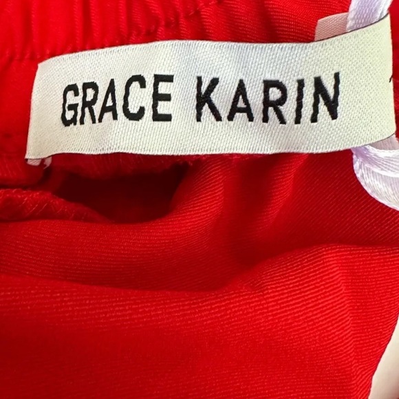 NWT GRACE KARIN Womens Casual High Waist Pencil Pants with Bow-Knots, pockets L - Picture 7 of 10